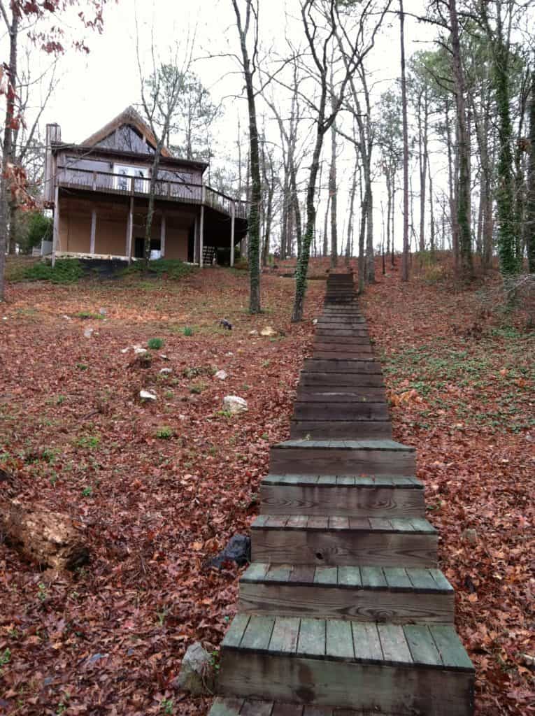 before lake house renovation