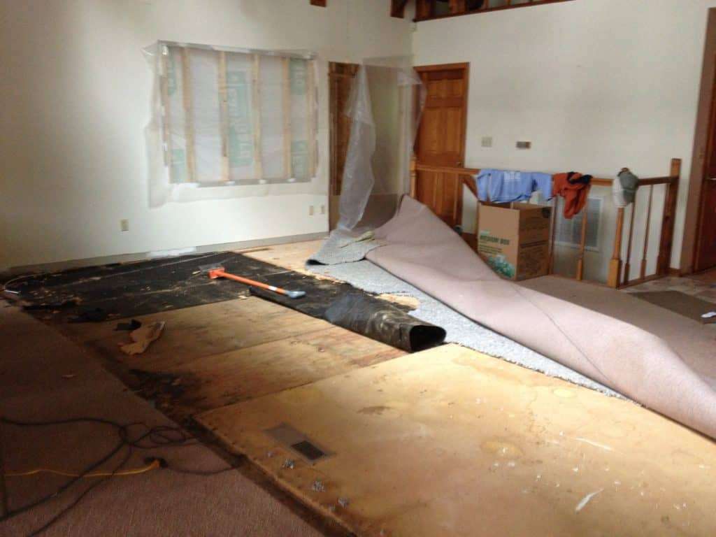 during renovation